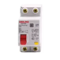 德力西漏电保护开关DZ47PLEY-63 1P+N 双进双出家用漏电断路器63A