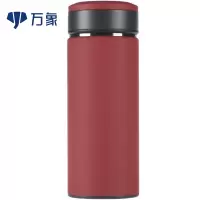 万象保温杯男士高档时尚泡茶杯不锈钢办公室大容量带滤网直身水杯H22L