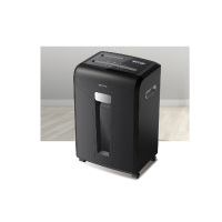 得力14400碎纸机(黑色)大功率纸张文件粉碎机商用