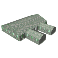 兵行者大型加厚保暖户外帐篷施工救灾野营 18×12m加厚棉帐篷