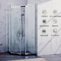 JOMOO 九牧 整体淋浴房钻石型钢化玻璃隔断卫生间浴室干湿分离M7842