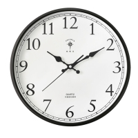 北极星 POLARIS 2788 14英寸 静音简约石英钟 黑