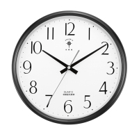 北极星 POLARIS 6817 12英寸 静音简约欧式挂表 黑玉色