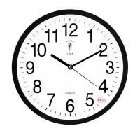 北极星 POLARIS 7271 12英寸 静音简约石英钟 黑色