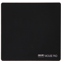 得力（deli）黑色鼠标垫 耐磨办公鼠标垫 办公用品 3691