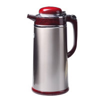 清水热水瓶4192 家用咖啡壶 不锈钢办公水壶暖壶玻璃内胆仿红木 1.3L