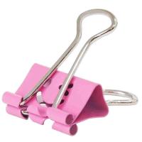 得力8487微笑票夹 19mm彩色金属 40只/筒 混色三筒装