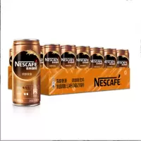 雀巢咖啡(Nescafe) 香滑口味 即饮雀巢咖啡饮料 210ml*24罐
