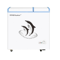 荣事达(Royalstar)卧式小冰柜 家用商用冷柜 冷藏冷冻双温双箱 节能 大容量卧式 239升双温(XF))