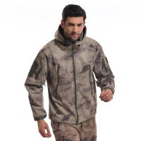 兵行者 男户外薄款冲锋衣软壳TAD冲锋衣鲨鱼皮运动服装 废墟色上衣 M
