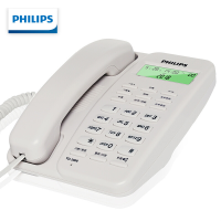  飞利浦(PHILIPS)电话机座机 固定电话 办公家用 免电池设计 来电显示 TD-2808 (白色)