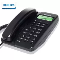  飞利浦(PHILIPS)电话机座机 固定电话 办公家用 免电池设计 来电显示 TD-2808 (黑色)
