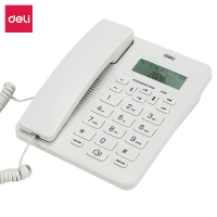  得力(deli)电话机座机 固定电话 办公家用 来去电查询 可接分机 13606白