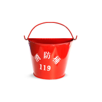 谋福 CNMF 8487加厚消防黄沙桶 半圆形烤漆铁材质 加油站使用桶 扑火工具 消防器材