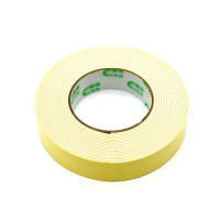 腾立达 泡棉双面胶 ch-27 米黄海报胶带泡沫棉双面胶带 粘贴家用公司双面胶 2cm*7m 10卷装JM