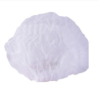 企购优品 帮手仕 一次性帽子头套无纺布帽子条形帽防尘防污帽头套 白色100只/包
