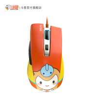 斗鱼DMG700涂鸦版RGB游戏鼠标有线电竞宏驱动lol英雄联盟吃鸡鼠标