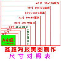 定制宣传栏海报 1180*1900mm/张