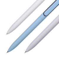 Zs-得力A01办公中性笔 0.5mm尖头 按动碳素笔 12支装