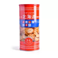 金语 北海道风味圆饼3罐 168g*3罐 风味零食饼干