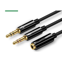 翌特视讯(ETV) 耳机分线器一分二 20898 黑色