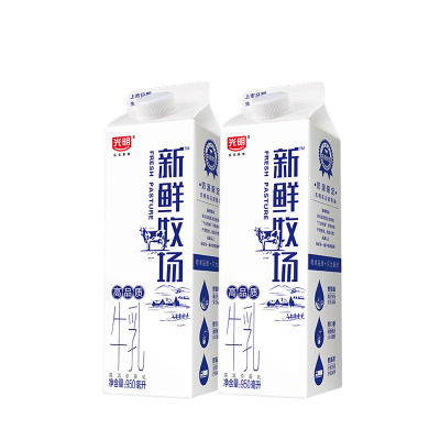 光明 新鲜牧场 高品质牛乳950ml *2(共2瓶)好奶源 好牛奶 苛求品质只为新鲜