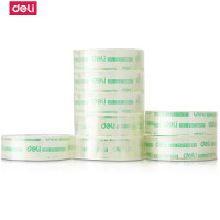 得力deli 30061透明手工胶带80卷 办公学习 18mm*14y*38um