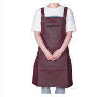 茶花 围裙 韩式皮围裙女厨房防水防油（加厚款）