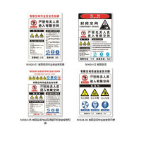丛林狐 密闭空间作业安全告知牌NIH24 PVC 40*30cm NIH24-21 密封空间须办理进入许可