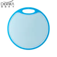 didinika 迪迪尼卡316不锈钢辅食菜板 家用抗菌防霉切菜板双面塑料水果砧板36cm蓝色
