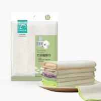 云蕾竹纤维百洁布加厚抹布清洁洗碗布3片装*2包厨房清洁抹布一擦即净