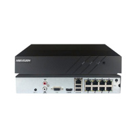 海康威视(HIKVISION)DS-7808NB-K1/8P录 像 机设备(高清网络 刻盘录像机 含交换机)