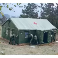 亚图卓凡 防汛帐篷 棉 绿色军用帐篷 3*4