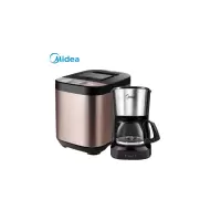 美的（Midea）面包机 早餐机 智能面包机 ESC1510+美的（Midea）咖啡机家用泡茶机KFD101