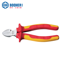 宝合Booher 双色绝缘斜嘴钳6"
