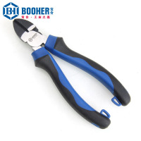Booher宝合工具双色CrV强力偏心斜嘴钳 2101306