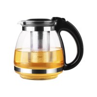 WQLQ紫丁香耐热玻璃茶壶单壶黑色1.5L（S91）