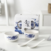 青花瓷两碗勺套装 50套/箱起购