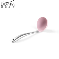 Didinika 迪迪尼卡硅胶汤勺不粘锅304不锈钢把手耐高温食品级硅胶勺