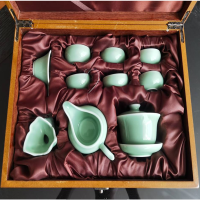 龙泉青瓷茶具9件套装