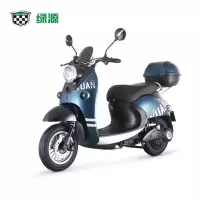 绿源(LUYUAN)小龟王电动车MH5成人男女电瓶车60V双人踏板长跑电动轻便摩托车 尾箱 爱尔兰绿