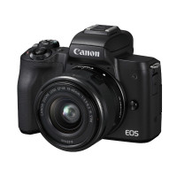 佳能(Canon)EOS M50 微单相机 数码相机 微单套机 黑色(15-45 微单镜头)Vlog相机 4K 视频拍摄