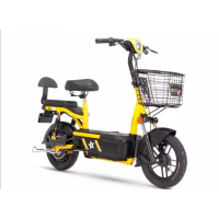 爱玛(AIMA)小爱蜜TZ-4820版无铅透明红电动车(不协助上牌)