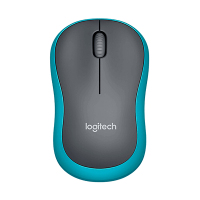 罗技(Logitech)M186无线鼠标 蓝色×10个装-B2B