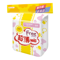 ABC超薄触感网Free日用 8片装