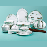 爱依瑞斯 可定制56头餐具套装西湖盛宴 AS-D5602H 单套装
