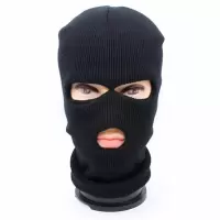 国安 三孔头套 军迷用头套 防寒 防沙 护脸针织面罩 防风骑行头罩