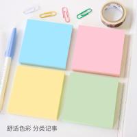 齐心可爱小清新便签纸创意小本子彩色贴标签记事贴百事贴自粘便签纸 C4215非自粘便签盒带外壳(94*87mm)
