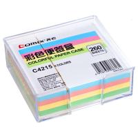 齐心可爱小清新便签纸创意小本子彩色贴标签记事贴百事贴自粘便签 C4213非自粘便签纸无外壳(107*96mm)