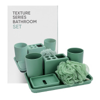 名創優品(miniso) 质感系列卫浴6件套(绿色)